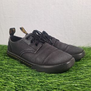 dr martens santanita womens size 8 shoes black canvas comfort walking sneakers